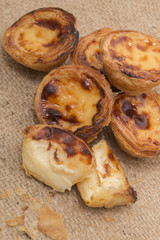Famous Portuguese egg pastry tart