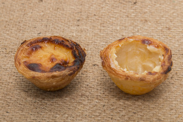 Famous Portuguese egg pastry tart
