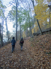 Obraz premium Hiking in Hudson Palisade, New York