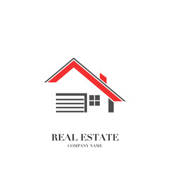 Abstract real estate, house, apartment, building logo vector design template