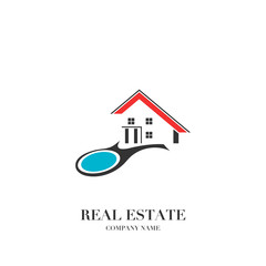 Abstract real estate, house, apartment, building logo vector design template