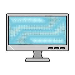 monitor computer isolated icon vector illustration design