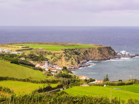 Landscape in Porto Formoso, Azores, Portugal