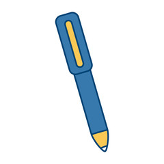 Office ballpoint isolated icon vector illustration graphic design