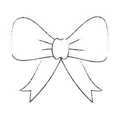 bowntie ribbon isolated icon vector illustration design