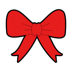 bowntie ribbon isolated icon vector illustration design