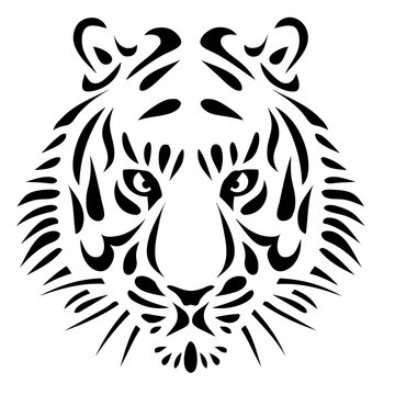 un dessin de tigre design 