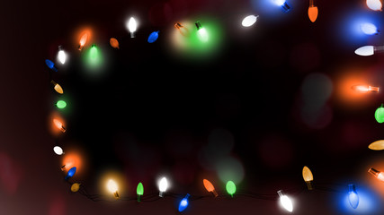 Vintage Blinking Lights Overlay