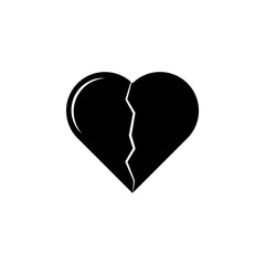 Broken heart icon. Love or couple element icon. Premium quality graphic design. Signs, outline symbols collection icon for websites, web design, mobile app, info graphics