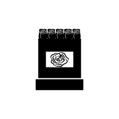 Beautiful rose box icon. Love or couple element icon. Premium quality graphic design. Signs, outline symbols collection icon for websites, web design, mobile app, info graphics