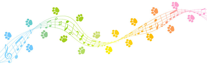 戌　年賀状　音符　背景