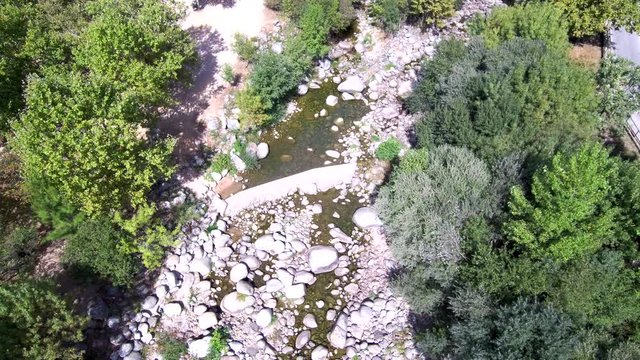 Drone en Jarandilla de la Vera. Pueblo de la provincia de Cáceres, en la comunidad autónoma de Extremadura. Video aereo con Dron