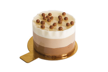 Cheesecake isolated on white background