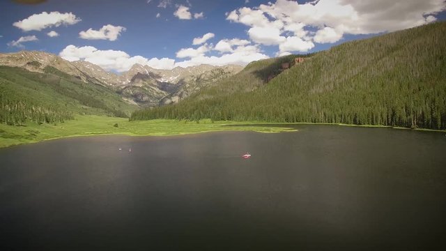 Vail Colorado Wilderness 01 - 4K aerial / drone Rocky Mountains. Sequential clip edits. Themes of nature, wilderness, exploration, destinations, travel, vacations, family, environment
