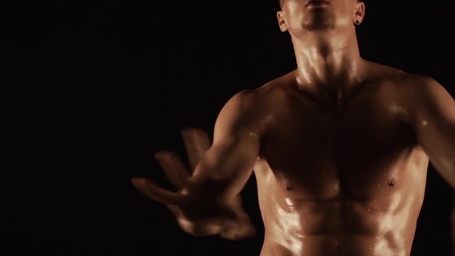 Sexy torso of young man