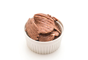 potato chips with chocolate