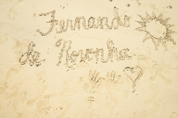 Writing on the sand