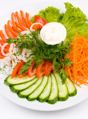 assorted vegetables, closeup