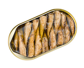 open can of sprats