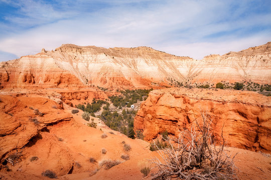Panoramic view from above at Kodachrome Basin State Park, Utah, USA.