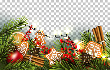 Traditional Christmas border