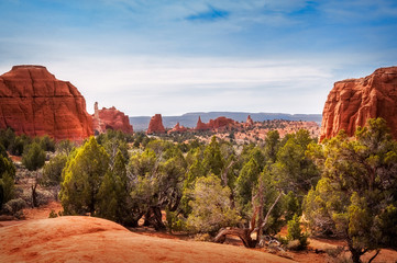 View of Kodachrome Basin State Park, Utah, USA, in spring.