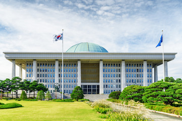Main view of the National Assembly Proceeding Hall, South Korea