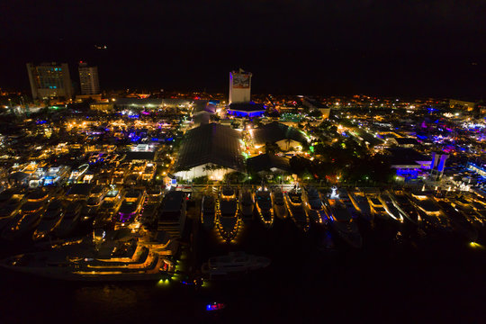 Fort Lauderdale International boat show night photo