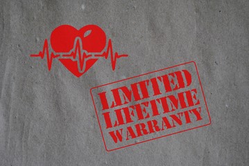 Limited lifetime warranty - obrazy, fototapety, plakaty