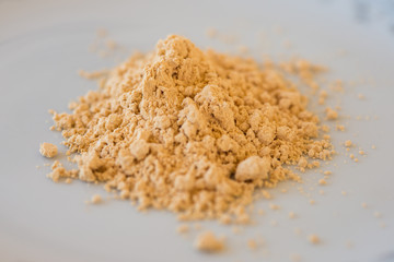 Pile of Ground Garbanzo Chickpea flour powder