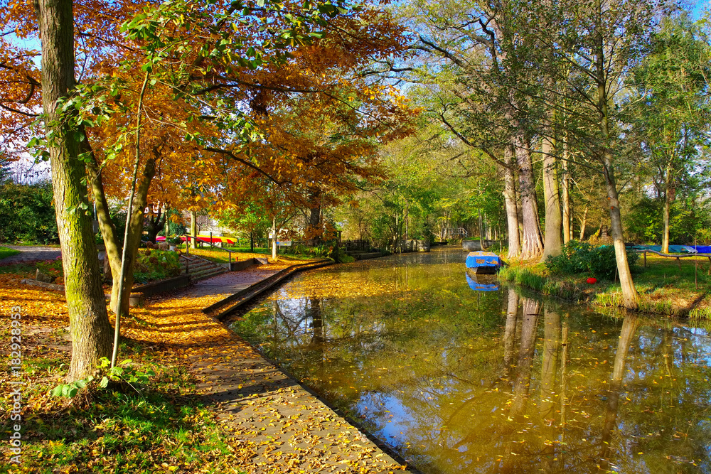 Poster raddusch naturhafen im spreewald - spree forest harbour in raddusch