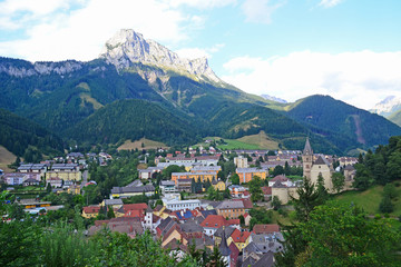 Fototapeta na wymiar View of Kainach city, Austria