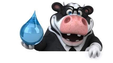 Fun cow - 3D Illustration