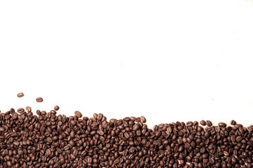 fresh coffee beans. isolate