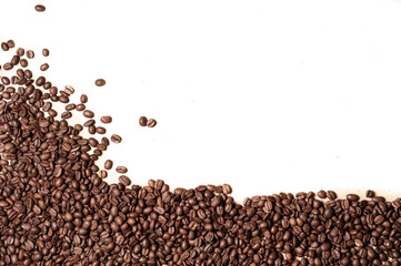 fresh coffee beans. isolate