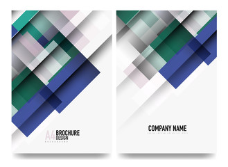 Fototapeta premium Square business a4 brochure cover design, flyer, annual report