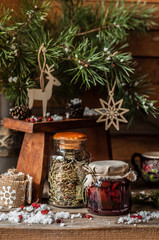 Cristmas Berry Jam with Herb Tea