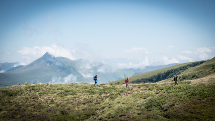 Fototapeta na wymiar Hiking in the Pyrenees!