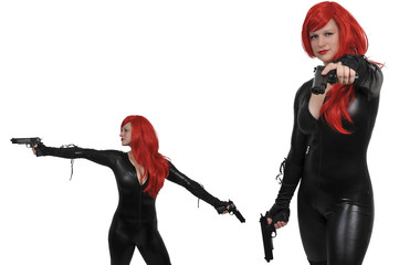 Woman with Pistol