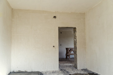 Fototapeta na wymiar room with concrete walls