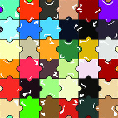 Abstract colorful pattern of puzzle 