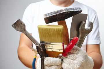 man with tools