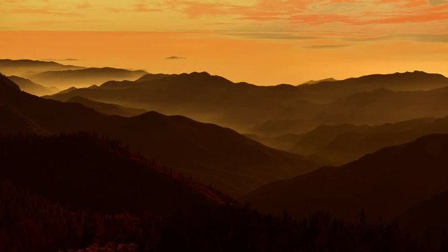 Southern Sierra Nevada Mountains Timelapse. California, United States of America