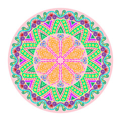 Mandala pattern. Vector illustration.