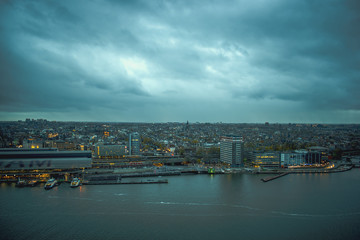 Amsterdam urban background landscape
