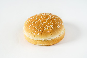 bun on the white background