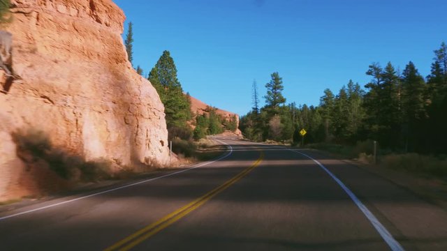 The beautiful Red Canyon in Utah - wonderful scenic roads