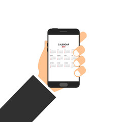 calendar 2018 in smartphone