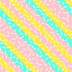 Retro Seamless Pattern in Memphis Style Design
