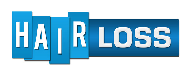 Hair Loss Blue Stripes Bar Horizontal 